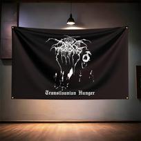 Roko muzikos vėliava 3x5 pėdų Darkthrone gerbėjams Reklama HD spausdinimas Žalvariniai žiedeliai Garažo, miegamojo, svetainės, bendrabučio sienų dekoras Sieninė drobė 74x94cm(29x37in) black