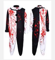 Klounas Artas Cosplay Filmas Terrifier 2 Klouno Arto Cosplay Kostiumas Kombinezonas Kaukė Helovino Kostiumai Kaukė Vyrams Moterims M ruda