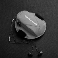7.2 Inch Universal Running Sports Armband Phone Holder Outdoor Gym Wrist Strap Breathable Adjustable Comfortable and Secure one size pilka spalva