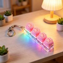NAUJAS LED klaviatūros raktų pakabukas Fidget žaislai Kristalinis spragsintojas Sensorinis žaislas streso malšinimui Klaviatūros raktų pakabukas Fidget žaislas suaugusiems Vaikams