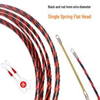 Thin Conduit Electrician Wire Puller for Concealed Cables 4mm Single Spring Flat Head 5m
