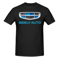 Geely Japanese Fresh Tshirt Niche Lazy Style Ribbed Collar Tshirt 4XL black