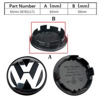 4pcs For VW Polo Golf 4 5 6 7 Touran CC Passat Wheel Center Hub Caps 55mm 56mm 65mm 70mm wheel cover accessories black