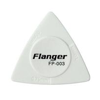 Flanger 3 storio trikampiai gitaros kirtikliai, neslystantys stiliaus balta