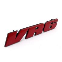 Chrome 3D VR6 Front Grill Badge Emblem Decal WEQAWT MK3 Grille Auto Logo Car Stickers for VW Golf Corrado Jetta Passat raudona