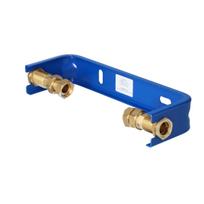 ONNLINE water meter console DN15 (1/2 ), with brass screw connections, length