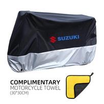 Atsparus vandeniui, dulkėms ir UV spinduliams motociklo uždangalas lauke, lietaus apsauga, skirtas Suzuki BURGMAN DRZ GSXF SV 650 B-King GSR GSR750 gray