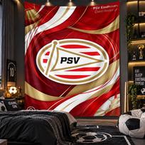 Sieninis gobelenas PSV Eindhoven FC spaudinio audinys svetainei, miegamajam, namų dekoravimui 130cmx150cm