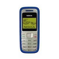 Atnaujintas originalus Nokia 1200 mobilusis telefonas su 1 SIM kortele Simple Set mėlyna