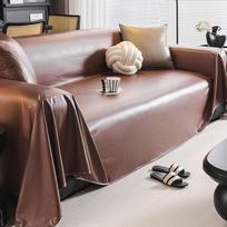 Sofa Rankšluostis Vienas Gabalas Odos Sofos Užvalkalas Apsauga Nuo Katės Įbrėžimų Nelipnus Plaukams Atsparus Techninis Audinys Užvalkalas Atspalvis Pillow case šokoladinės rudos spalvos
