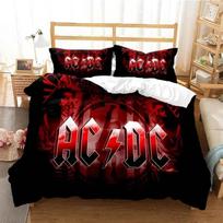 3D Spausdintas AC/DC Roko Grupės Patalynės Komplektas Viengulio, Dvigulio, Karalienės, Karaliaus, Cal Karaliaus Dydžio Lova Patalynės Komplektas 70x133cm 2pcs