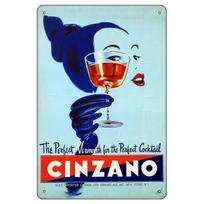 Campari metalinės skardinės lentelės Martini sienos dekoracija plokštelė Vintažinis meno plakatas Geležies tapyba vyro urveliui namų kavinei sodo klubui Ba 20x30cm（7.8x11.8inch） white