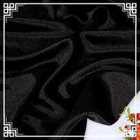Thickend Glossy Crystal Satin Fabric Heavy By Meter for Clothes Dress Hanfu Decoration Diy Sewing Cloth Plain Anti-wrinkle Blue 100cmX150cm black