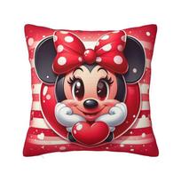 Individualus Disney Mikis Minė Pelė Nordic Pagalvės Užvalkalas Dekoras Svetainei Dėklas Anime Kawaii Animacinis Automobilio Pagalvėlė 12x12Inch black