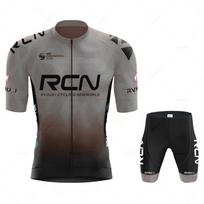 RCN Vyriškas dviratininko aprangos komplektas 2026 Vasaros Nauja dviratininko apranga MTB Vienodas Dviratininko šortai su petnešėlėmis Dviračių apranga Maillot Ciclismo Hombre L gray