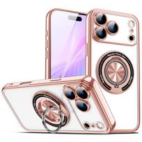 360° besisukantis stovas Magnetinis stovas Telefono dėklas, skirtas iPhone 17 Air 16 15 14 Plus 13 12 11 Pro Max 16e Objektyvo apsauginis dangtelis iPhone 11 Pro beige