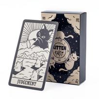 Klasikinis Tarot kortų rinkinys 78 vnt. Lengvas pradedantiesiems Likimo Būrimas Partijos Stalo Žaidimas Žaislas black