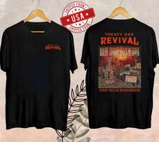 Treaty Oak Revival T-Shirt, West Texas Degenerate Classic Style Celebrate M brown