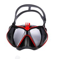 Professional Underwater Camera Diving Mask with GoPro Holder for Snorkeling Scuba Diving Swimming Goggles Waterproof black