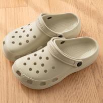 EVA neslystančios paplūdimio klumpės šlepetės vyrams ir moterims - Vasariniai lauko batai su storu padu 30-31 (foot length 20.5cm) chaki