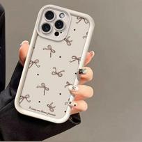 Mielas rudas kaspinas telefono dėklas skirtas Xiaomi Redmi Note 15 14 13 12 11 Pro Plus 4G 5G 12S 11S 10S 10 9 9S 14C 13C Dangtelis Redmi Note 12 Pro 4G white
