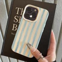 Advanced Stripes Phone Case For iPhone 11 12 13 14 15 16 17 Pro Max 17 Air 15 14 16E 17E Plus Soft Silicone Phone Coque Cover iphone 17 Air beige
