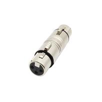 Voluty Tek Dual XLR Female Adapter XLR Female Coupler for Audio Cables or PA Systems 3-Pin white