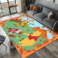 3D mielas Pūliu meškiukas animacinis kilimas kilimėlis miegamojo svetainės namų sofos dekoravimui, vaikiškas žaidimų didelis dekoras grindų kilimėlis dovana 40x60cm