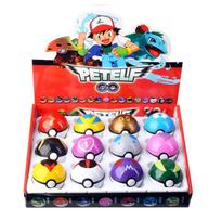 Žaislai Modelis 12 vnt./komplektas Pokemon Pikachu Veiksmo figūrėlė Pokeball Pokemon Poke kamuoliukas Charizard Anime lėlės Gimtadienio Vaikams dovana red