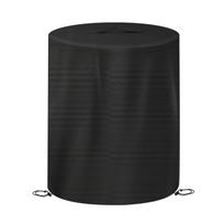 Lauko apvalaus stalo uždangalas, atsparus vandeniui, tvirtas Oksfordo audinys, apsaugantis nuo dulkių, terasos baldų apsauga, su raišteliu užsegimas One Size black