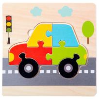 Medinis 3D dėlionė Animacinis gyvūnas Transporto priemonė Medinės dėlionės Žvalgyba Montessori Švietimo žaislai Vaikams