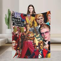 Davido Bowie Anglų Dainininkas Aktorius Antklodė Anglų Dainininkas Aktorius Kelioninė Flanelinė Lovos Patalynė Mėtymo Antklodės Sofai Lovai Šilta Minkšta Lovatiesė 75x90cm