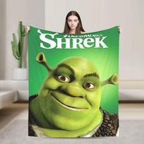 Shreks yra meilė Shrekas yra gyvenimas Antklodės Flanelinės Vintažinės Kvėpuojančios Pledai Lovai Svetainei Pavasariui/Rudeniui 150cmx180cm