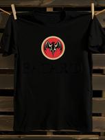 Bacardi Rum Logo White T-shirt S black