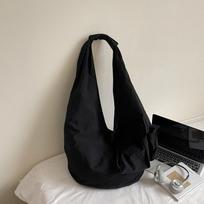 Japanese-style casual large-capacity nyl tote bag, lazy style versatile crossbody bag, student shoulder bag for class