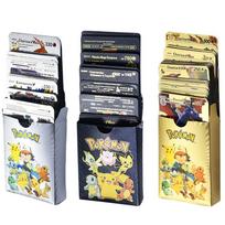 55 vnt. Pokémon kortelės VSTAR GX EX VMAX MEGA TAG TEAM Energijos Treneris Charizard Pikachu Retas Kolekcijos Kovos Kortelė I25 German - 27PCS juoda