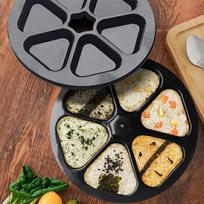 6 In 1 Onigiri Mold Triangle Sushi Mold Bento Box Sushi Making Kit Sushi Mold Sushi Press Maker Rice Ball Mold Cooking Tools as the picture