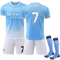 2627 No. 7 Marmoush World Cup Manchester City Home Blue Jersey L