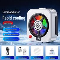 2026 TL26 Mobile Phone Cooler: Magnetic Back Clip with Digital Display & Silent Semiconductor Cooling blue