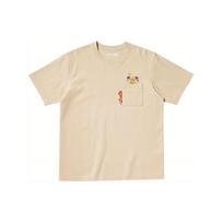 Uniqlo X Legend Of Zelda Collaboration Anime Print Crew Neck Short Sleeve T-Shirt Unisex T-Shirt Beige 472680-31 L beige