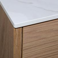 HPL bathroom countertop for a 45cm cabinet 45.5x40cm Calacatta (K551SU)