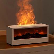 Simulated fireplace humidifier, simulated 3D flame aroma diffuser, with timed remote control of light aroma diffuser balta