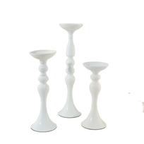 Undinėlės žvakidė 32/38/50cm Metalinė žvakidė Vazos gėlėms Kelio šviestuvas Namų Vestuvių Dekoravimas (White,S 32cm) balta