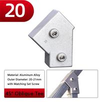 20x20mm kvadratinis vamzdis 30mmx30mm 25x25mm trišakis kvadratinis fiksuotas vamzdžio spaustukas jungties priedai laikymo lentyna