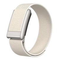 For Whoop 5.0/MG Straps Nylon Strap+FRAME Fitness Tracker Nylon Wristband Replacement Breathable Bracelet for Whoop 5.0/MG Band beige