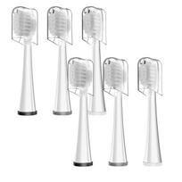 Pakeičiama galvutė Waterpik Sonic-fusion 2.0 dantų šepetėliui, kompaktiška, balta, 3 vnt. pakuotė, minkšti šereliai