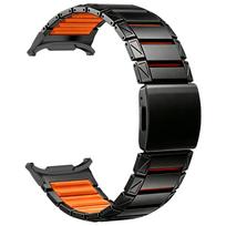 Magnetinis Užsegimas Dirželiai Silikonas + Titano Juosta Samsung Galaxy Watch Ultra 2 Laikrodžiui Juostos Galaxy Watch 9 8 8Classic Laikrodžiui For Galaxy 8 44mm black