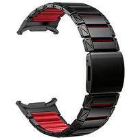 Magnetinis Užsegimas Dirželiai Silikonas + Titano Juosta Samsung Galaxy Watch Ultra 2 Laikrodžiui Juostos Galaxy Watch 9 8 8Classic Laikrodžiui For Galaxy Ultra2025 black