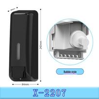 Wall-Mounted Manual Foam Soap & Hand Sanitizer Dispenser for Restrooms gray