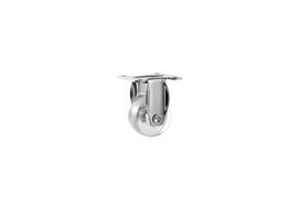 PU Crystal Clear Axle-less Square Edge Office Chair Wheel with Brake - Silent Swivel Caster